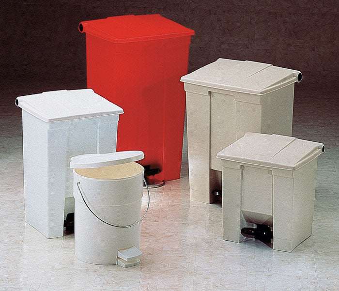 Rubbermaid Treteimer Step-On 6146 – 87,1 l – Kunststoff (HDPE/PP), rechteckig – rot