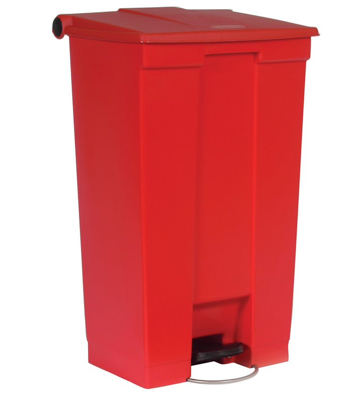 Rubbermaid Treteimer Step-On 6146 – 87,1 l – Kunststoff (HDPE/PP), rechteckig – rot