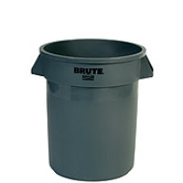 Rubbermaid BRUTE Müllcontainer 2620 – 75,7 l – Kunststoff (LLDPE), rund – grau