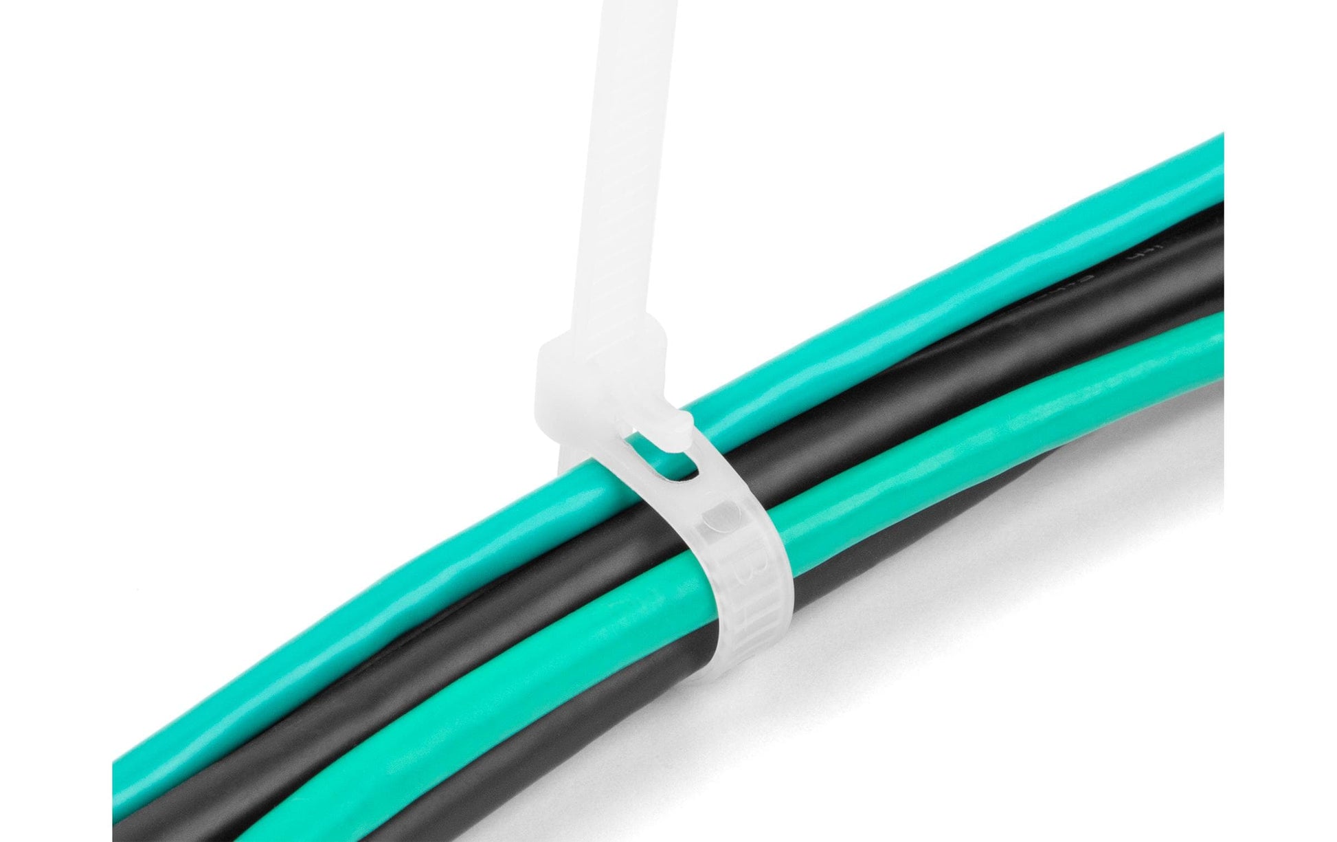 DeLOCK Klettkabelbinder, 7,2 mm × 0,2 m, Weiss, 100 Stück