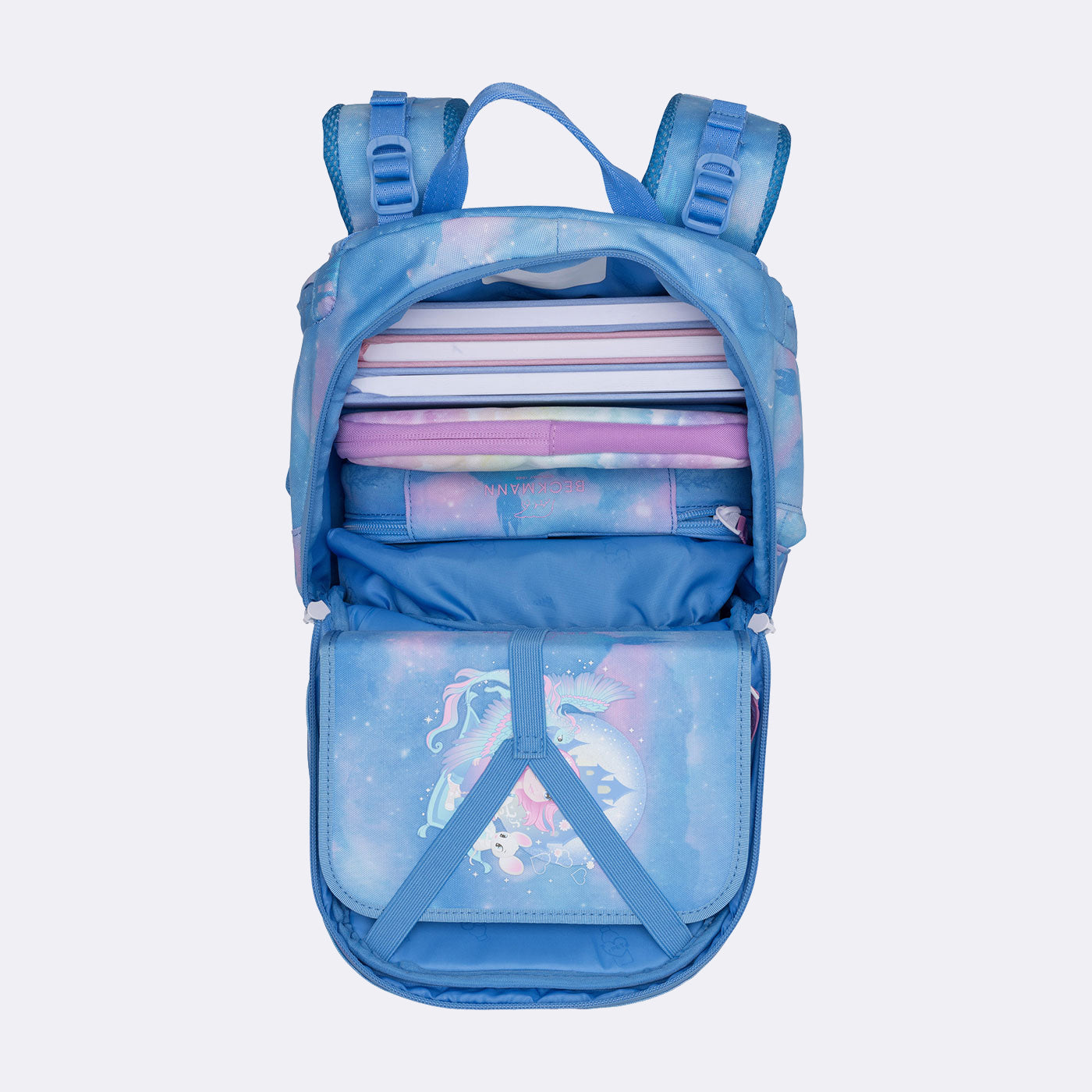 Beckmann Schulrucksack Active Air Flx – 6-teilig – Fairytale – 26,0×39,0×22,0 cm – recycelte Materialien