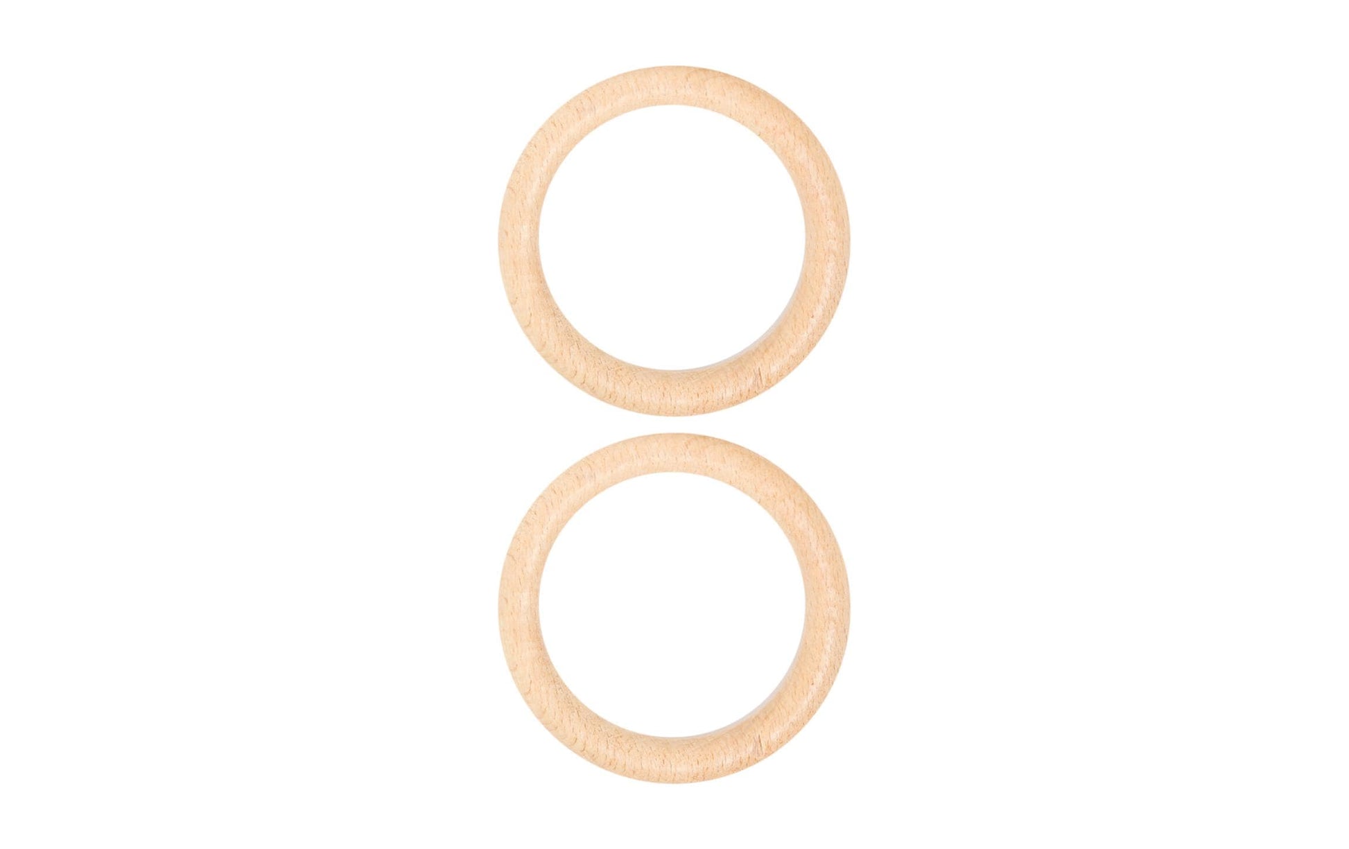 lalana Holzring, rund – braun – Ø 85 mm – 2 Stk.