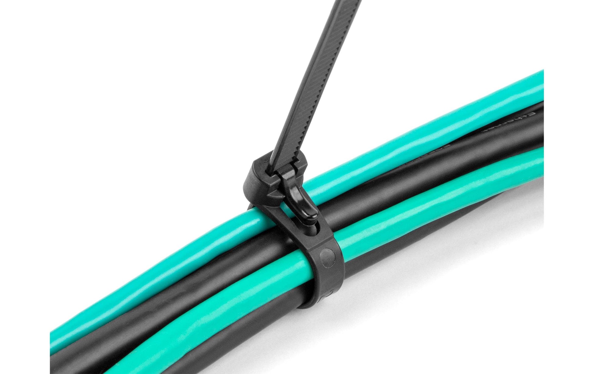 DeLOCK Klettkabelbinder, 150 mm × 7,5 mm, 100er-Pack – schwarz
