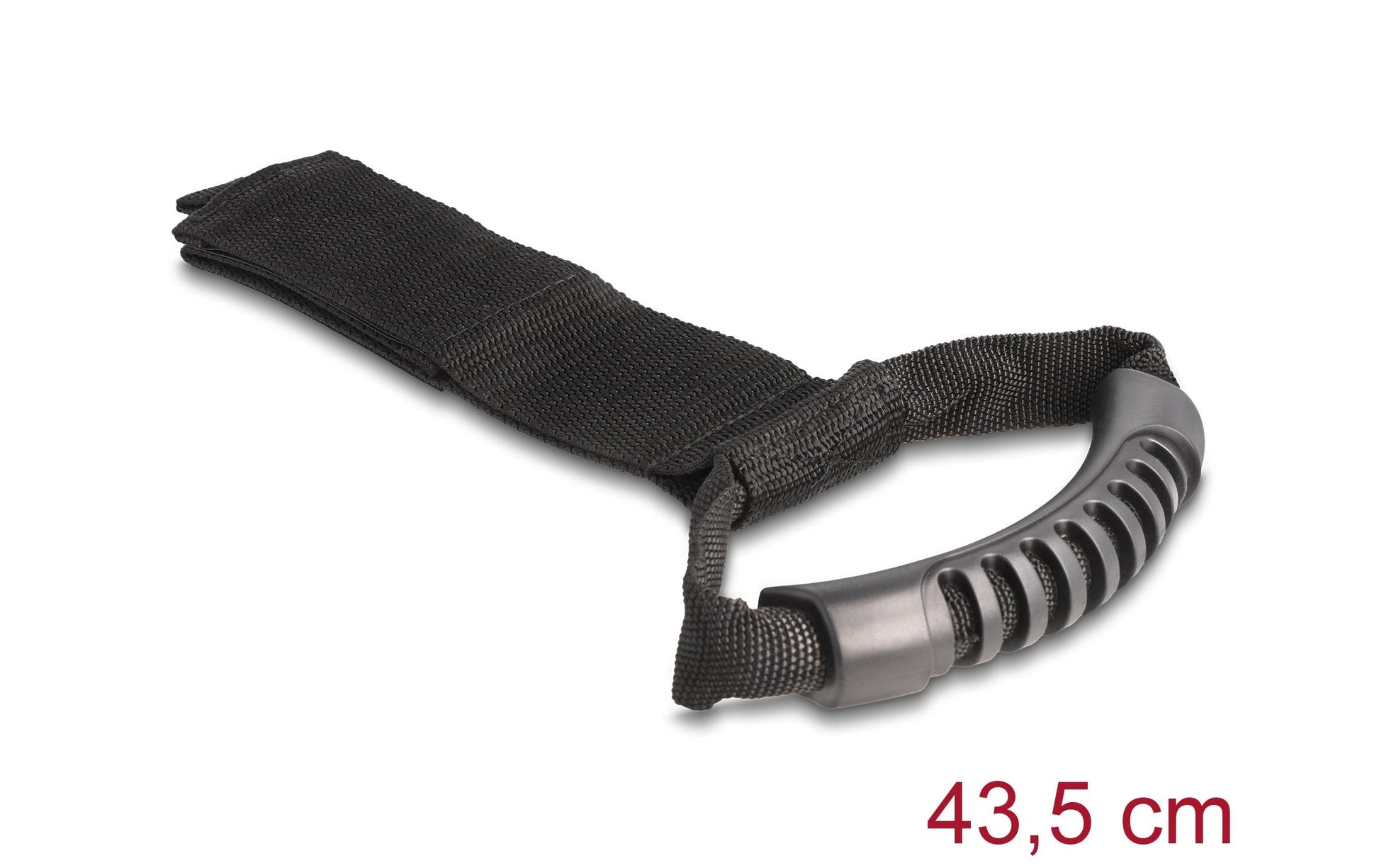 DeLOCK Klettkabelbinder, 50 mm × 0,44 m, Schwarz, 2 Stück