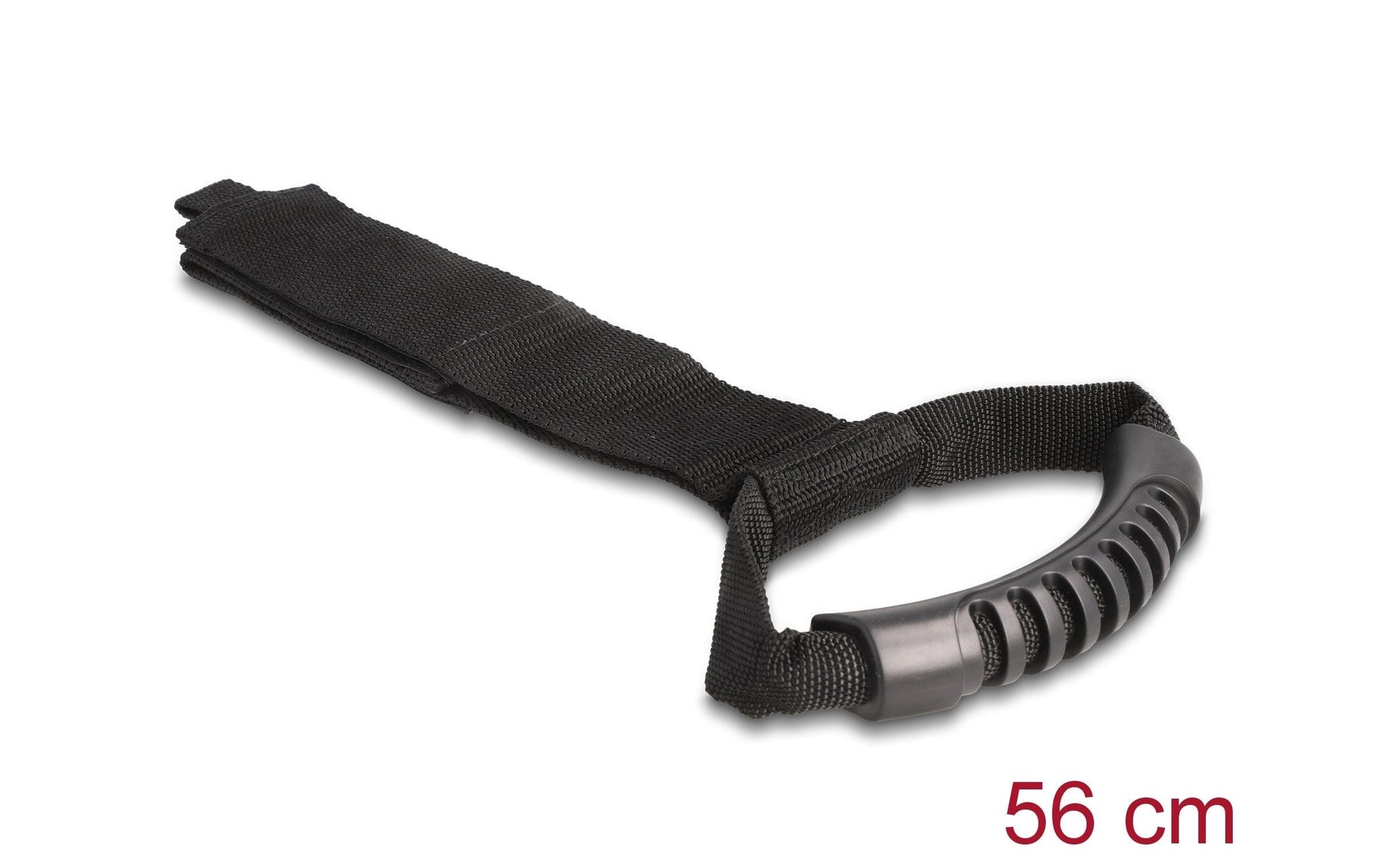 DeLOCK Klett-Kabelbinder – 50 mm × 0,56 m – Schwarz – Tragegriff, Nylon – 2er-Set
