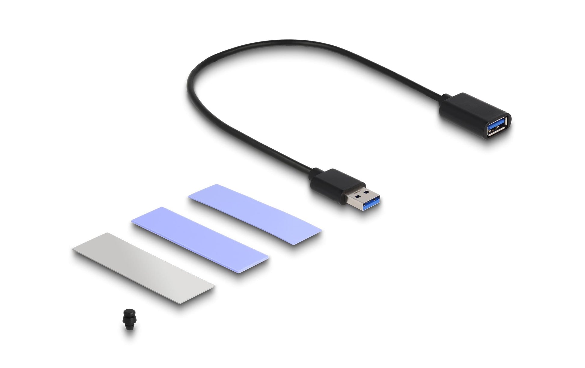 DeLOCK USB3.2 Gen 2 Gehäuse für PS5 – 1-Bay M.2 SSD-Gehäuse – für M.2 (NVMe/PCIe, SATA)