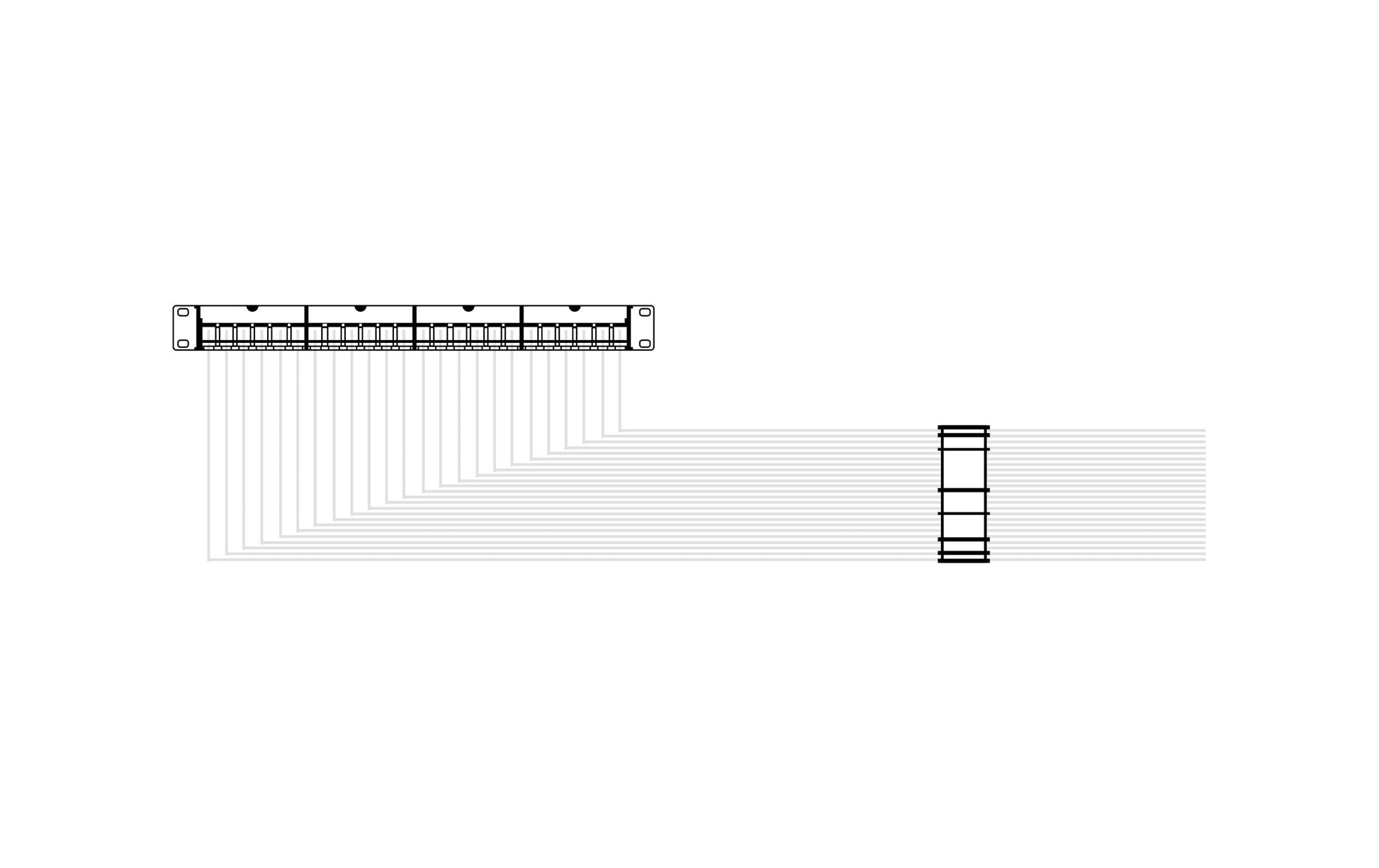 DeLOCK Klettkabelbinder, 26×280 mm – schwarz