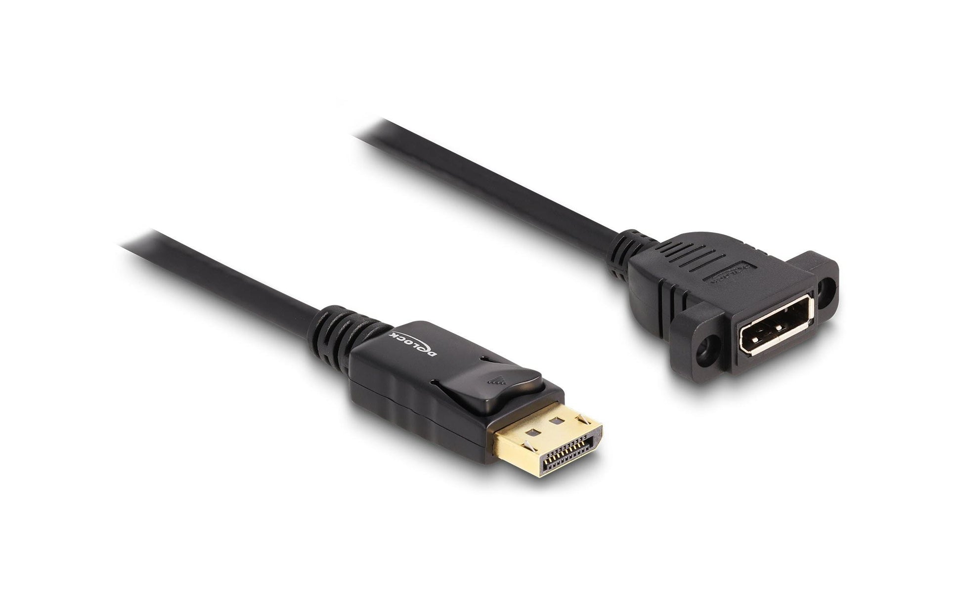 DeLOCK DisplayPort Verlängerung DP 1.4 8K 60 Hz – 1 m – verriegelbar