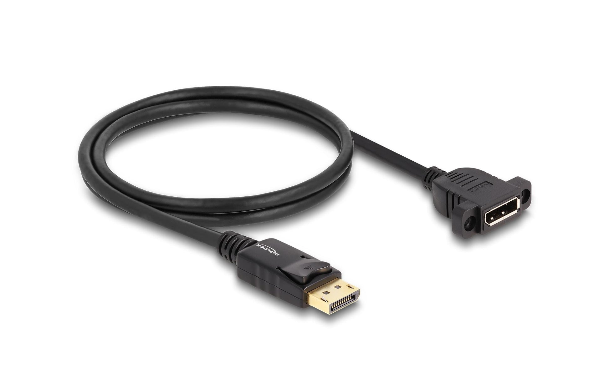 DeLOCK DisplayPort Verlängerung DP 1.4 8K 60 Hz – 1 m – verriegelbar