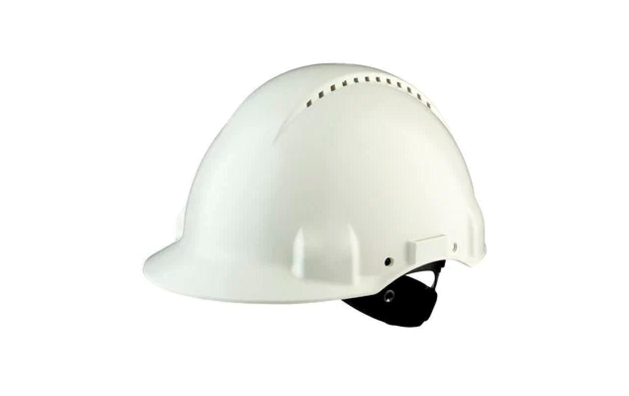 3M Schutzhelm, G3000NUV-GU – Weiss, 53–62 cm, belüftet