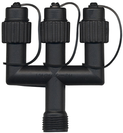 Star Trading System-Verbinder E-3 Extra – für System 24 – IP44 – 1 Stk. – Schwarz