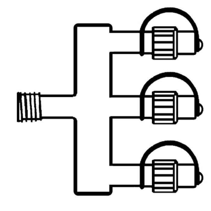 Star Trading System-Verbinder E-3 Extra – für System 24 – IP44 – 1 Stk. – Schwarz