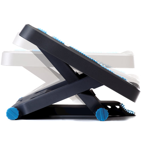 Fellowes Fussstütze Energizer – 45,5 × 33,7 × 13 cm, schwarz/blau