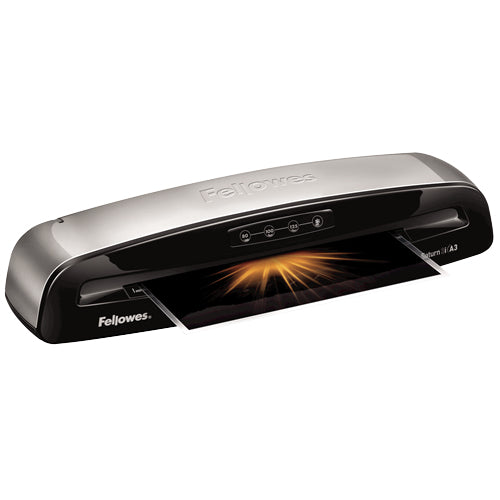 Fellowes Saturn 3i Laminiergerät A3 – 2-Rollen, 75–125 µm, Kaltlamination, Aufheizzeit 1 Min., 300 mm/min