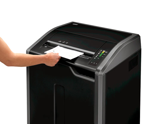 Fellowes 485Ci – Aktenvernichter, DIN P-4, Partikelschnitt 4 × 30 mm, 30 Blatt, 142 l