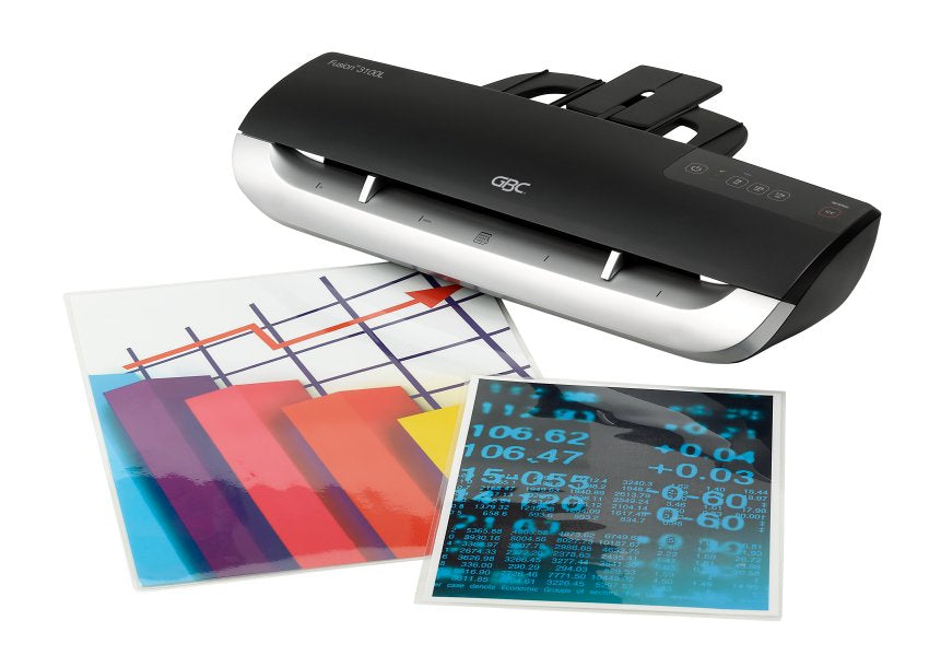 GBC Fusion 3100L Laminiergerät A3 – 2-Rollen, 75–175 µm, 1 Min. Aufheizzeit, 800 mm/min, schwarz