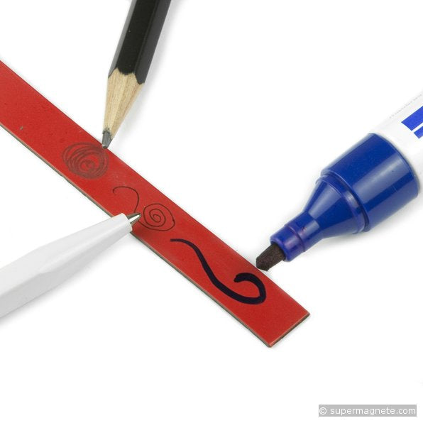 supermagnete Magnetband, nicht selbstklebend, Rot, 10 mm × 1 m, 1 Stk.