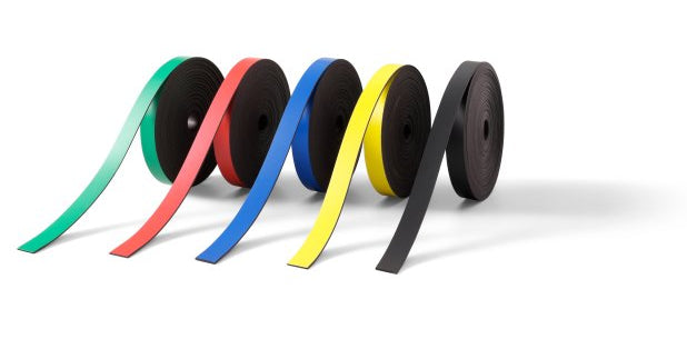 Nobo Magnetstreifen für Planungstafeln, B 5 mm × L 2000 mm, 1 Rolle, Blau