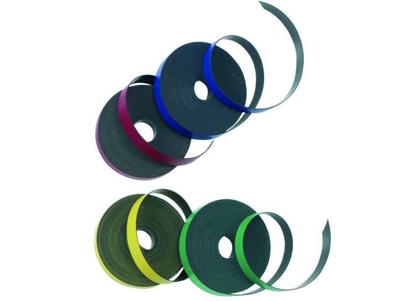 Nobo Magnetbandstreifen – 5 mm × 2 m, Rot, Spenderrolle