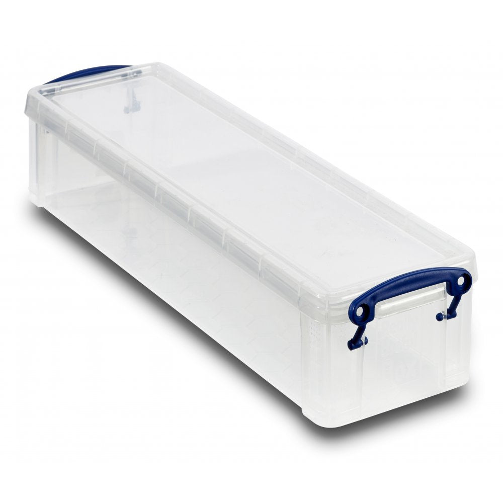 Really Useful Boxes Ordnungsbox – Kunststoff, Transparent, 10 × 7 × 35,5 cm