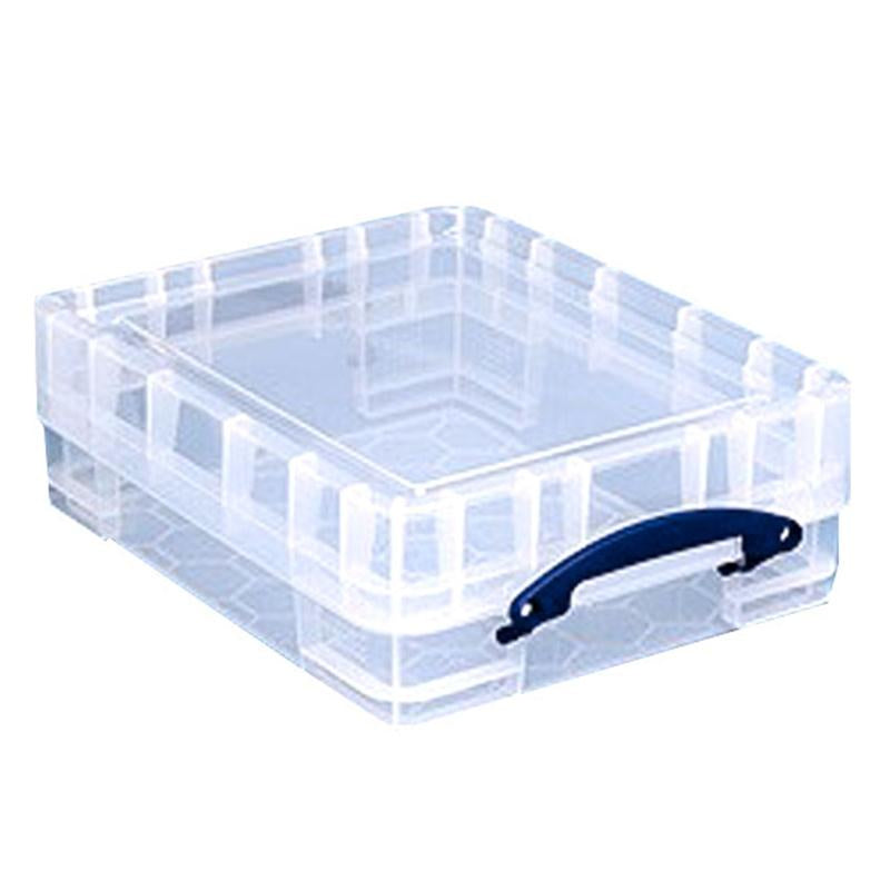 Really Useful Boxes Really Useful Box Aufbewahrungsbox 11 l – Kunststoff – Transparent – 456 × 120 × 356 mm