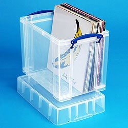 Really Useful Boxes Aufbewahrungsbox, 255 × 395 × 290 mm, 19 l, Kunststoff, Transparent, mit Griff, 1 Stück