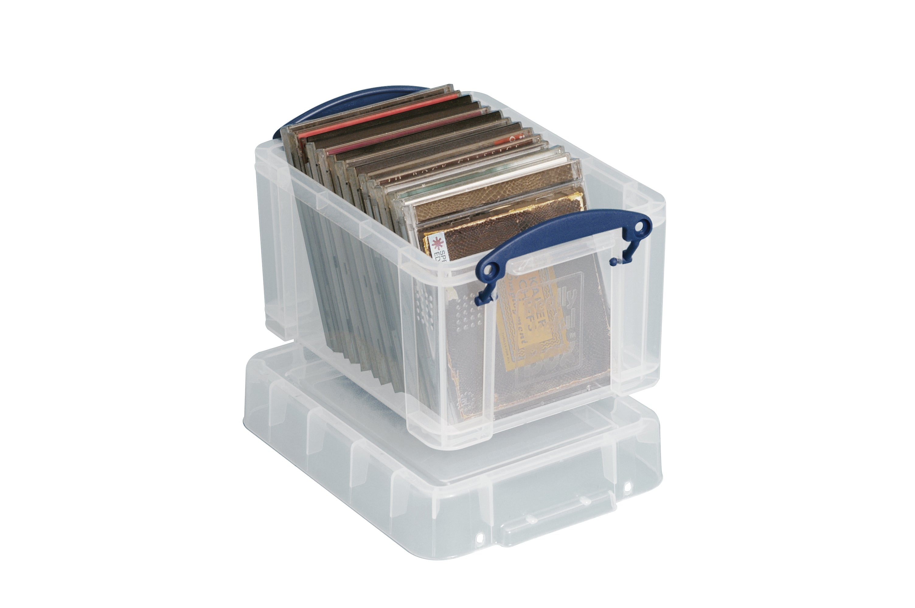 Really Useful Boxes Aufbewahrungsbox 3 L (ohne Deckel) – Kunststoff – Transparent – 245 × 160 × 180 mm