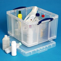 Really Useful Boxes Ordnungsbox – Kunststoff, Transparent, 44 × 31 × 52 cm