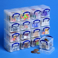 Really Useful Boxes Aufbewahrungsbox 68507300, 65 × 280 × 224 mm, 0,14 l, Kunststoff, Transparent
