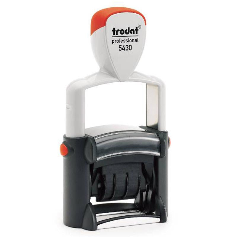 Trodat Motivstempel Printy 5430 – selbstfärbend, Metall, 41 × 26 mm, Deutsch