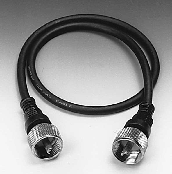 Albrecht NC-535 – Koaxialkabel, 0,5 m, PL-259 (m) auf PL-259 (m), Schwarz