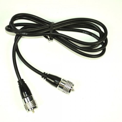 Albrecht 7581 – Koaxialkabel, 1,5 m, 2× PL-259 (männlich), Schwarz (1er-Pack)