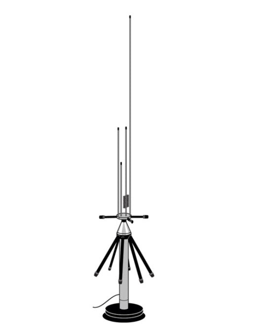 Albrecht AE Desktop 1300 – Desktop-Scannerantenne, 4 m Kabel, Antennenzubehör