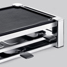 Koenig Raclette-Grill B02156 – 4 Personen, 1000 W, Antihaftbeschichtet – Schwarz/Chrom