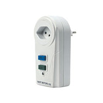 Steffen FI-Zwischenstecker – 10 A, 30 mA, 230 V, IP20 – Weiss
