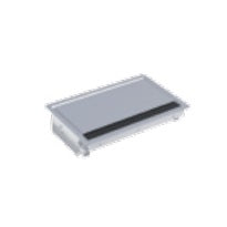 Bachmann CONI Einbaurahmen 3-fach, Einbau, 248×151×60 mm – Edelstahl