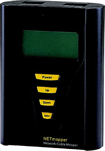 HOBBES NETmapper Pro – Netzwerk-Kabeltester – RJ45, LCD, Cat5/5e/6