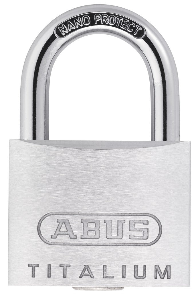ABUS 64TI/40 Twins B/DFNLI Mechanisches Vorhängeschloss – gehärteter Stahl, Bügel 23×22 mm, Sicherheitsstufe 5