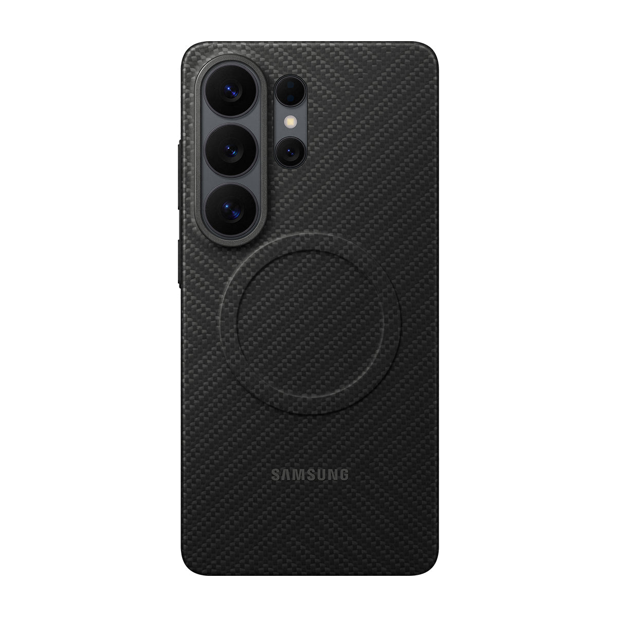 Samsung Backcover – für Samsung Galaxy S26 Ultra, MagSafe, Kohlefaser, Schwarz