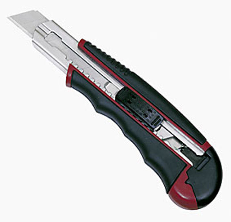 Kraftwerk 3312 Ergokraft – Abbrechmesser 18 mm, einziehbar, schwarz, 1 Stk.