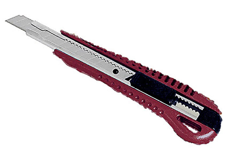 Kraftwerk 3317 – Abbrechmesser 9 mm, Metall, einziehbar, 1 Stk.