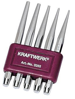 Kraftwerk 3355 Durchschlägesatz – 5-teilig, 2–6 mm