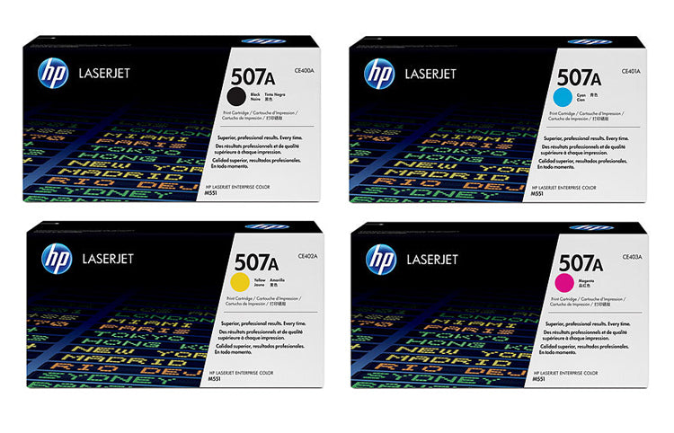 HP Toner-Multipack CE400A-CE403A – BK/C/M/Y, 6000 Seiten – für HP LaserJet Enterprise 500 MFP M 575