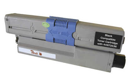 Peach 44973536 Schwarz Toner – Kompatibel – 2'200 Seiten – für OKI C 301 DN/C 321 DN/MC 332 DN und andere
