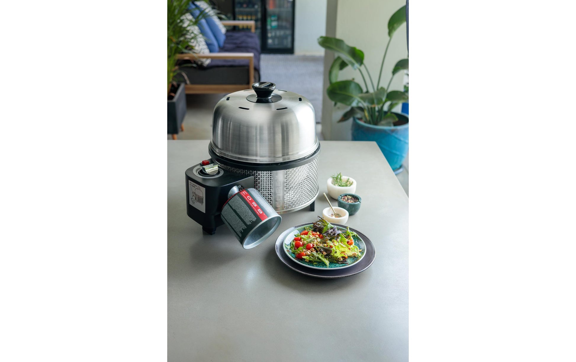 Cobb Gasgrill Deluxe 2.0 – 4 Personen, Gas, 41×41×40 cm – Schwarz/Edelstahl