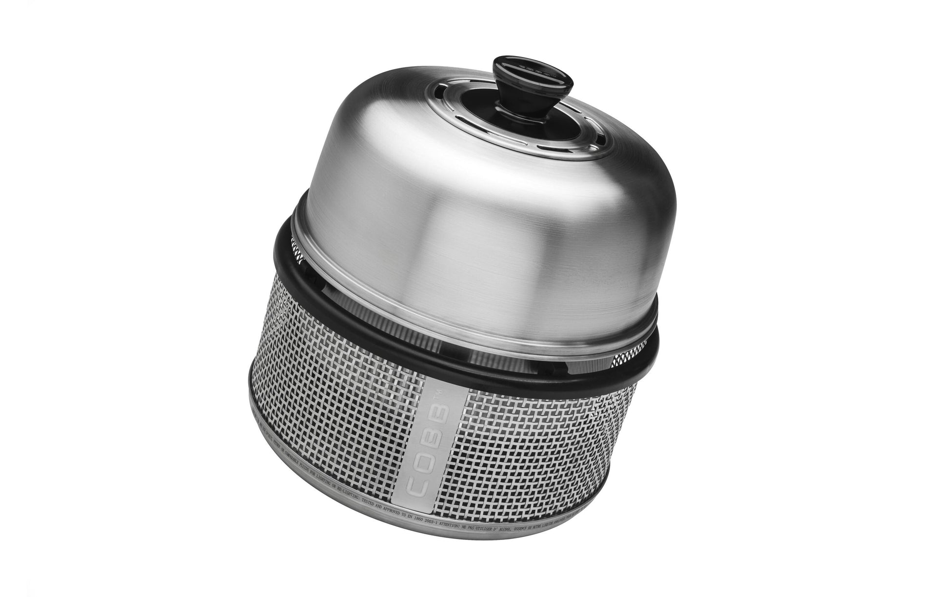 Cobb Camping-Grill Premier Air Deluxe – 5 Personen, 26 × 26 cm Kochfläche, Holzkohle – Edelstahl