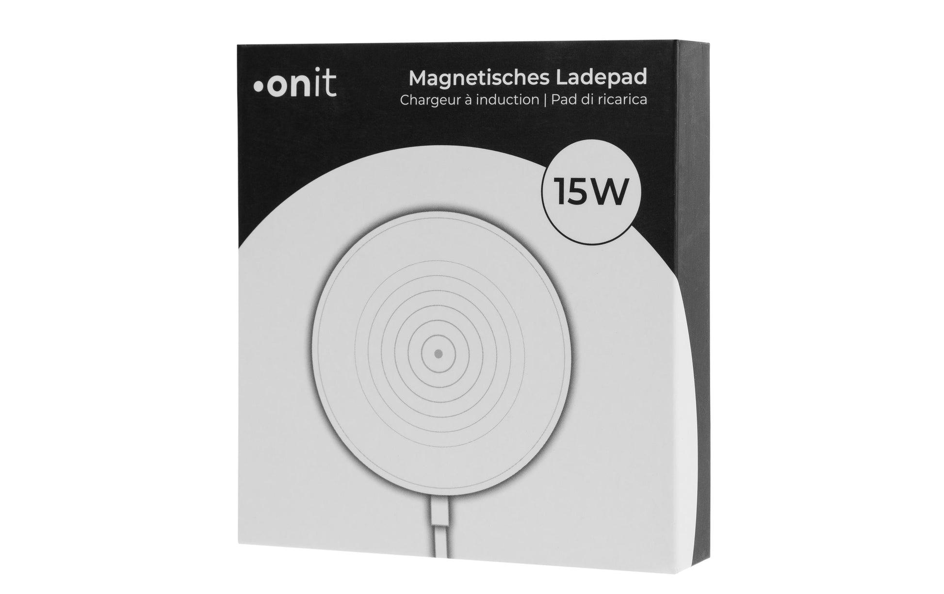 ONIT Magnetisches Ladegerät Kabelloses Ladegerät 15 W – MagSafe-kompatibel, Qi – für MagSafe-fähige Smartphones