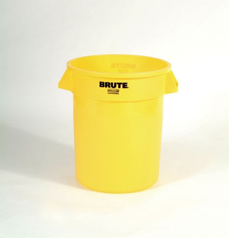Rubbermaid BRUTE Müllcontainer 2620 – 75,7 l – Kunststoff (PE), rund – gelb