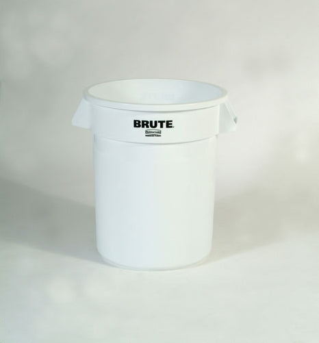 Rubbermaid Müllcontainer – 75,7 l – Kunststoff (LLDPE), rund – weiss