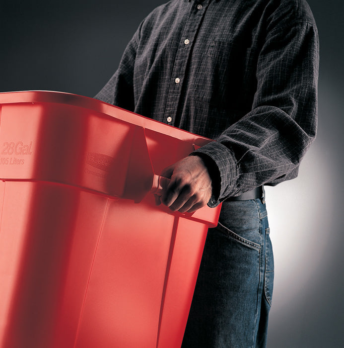 Rubbermaid Müllcontainer (Aussencontainer) BRUTE 3526 – 106 l – Kunststoff (LLDPE), quadratisch – grau